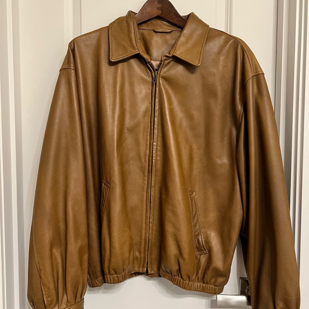 Genuine deerskin leather jacket
